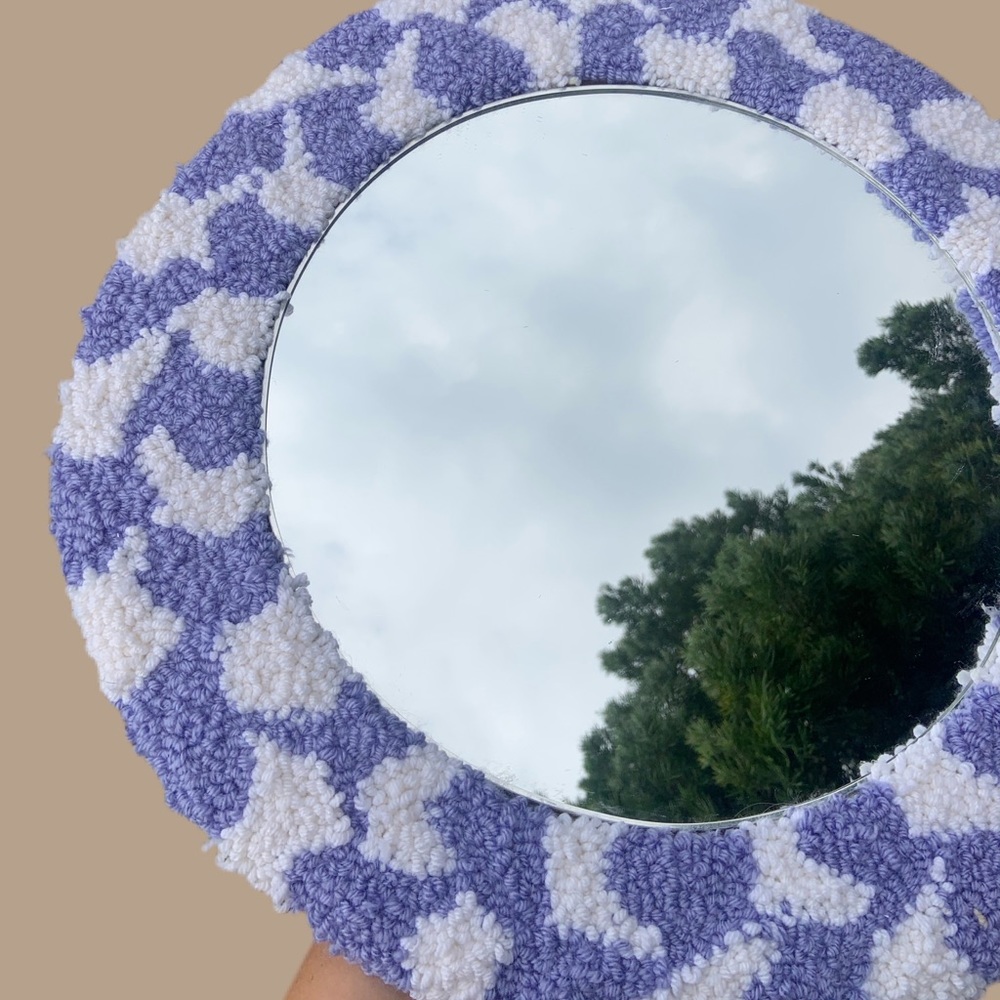 Rug frame mirror